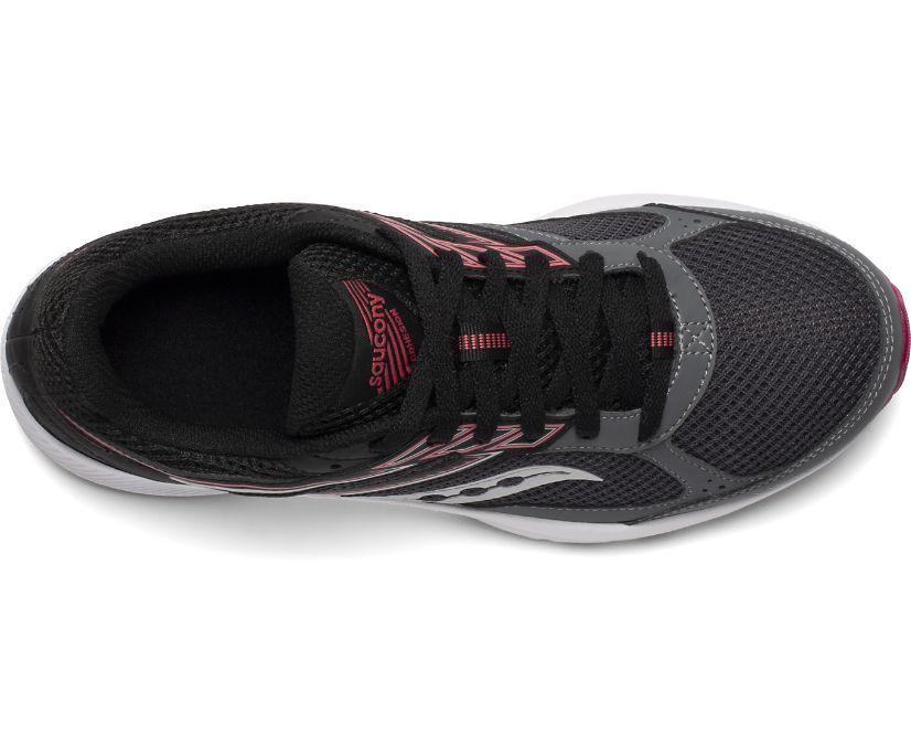 Women's Saucony Cohesion 14 Running Shoes Grey / Coral | Singapore 093GSOL